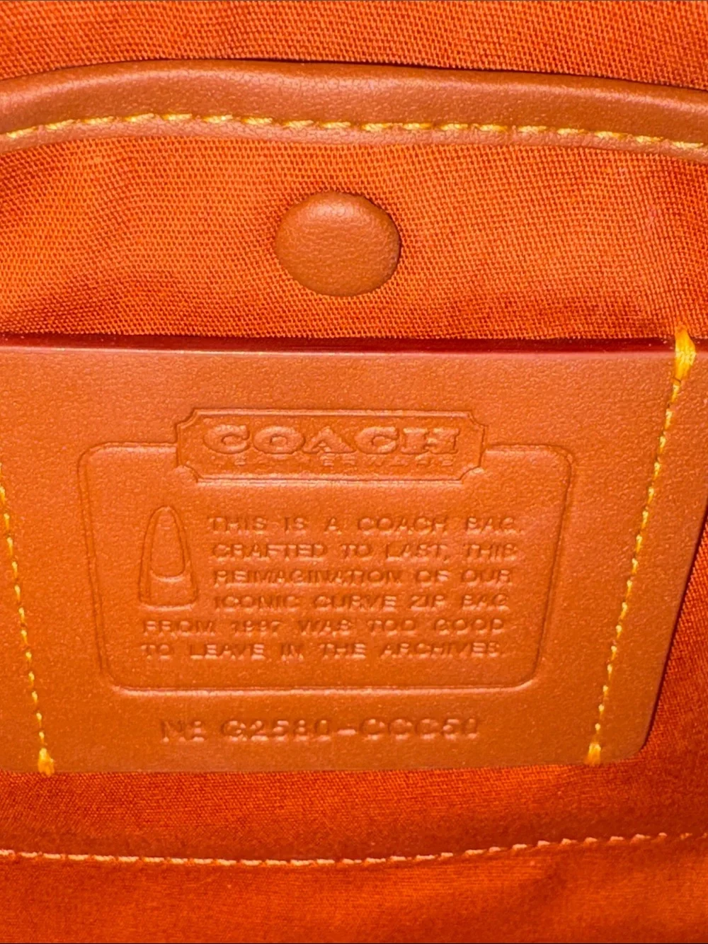 Coach Beige Signature Canvas Shoulder Bag with Tan Trim